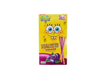 Junyi SpongeBob Blueberry Coated Sticks 48g CHN – Martigane