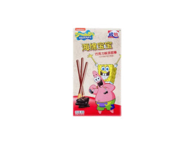 Junyi SpongeBob Chocolate Coated Sticks 48g CHN – Martigane