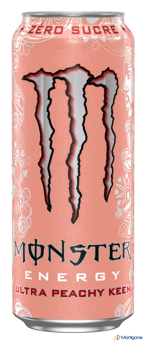 MONSTER - Ultra peachy keen can 50cl x12 – Boissons énergétiques – Martigane
