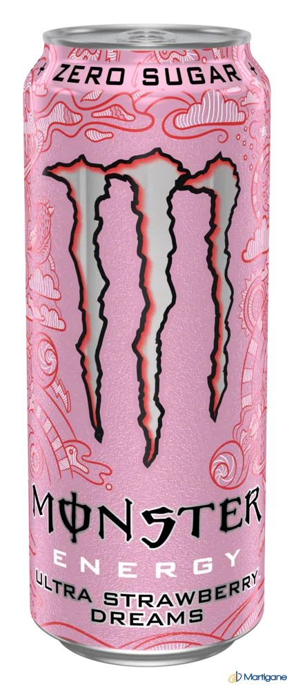 MONSTER - Ultra strawberry dreams can 50cl x12 – Boissons énergétiques – Martigane