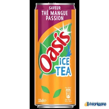 OASIS - Ice tea mangue passion 33cl x24 – Sodas & boissons rafraîchissantes – Martigane