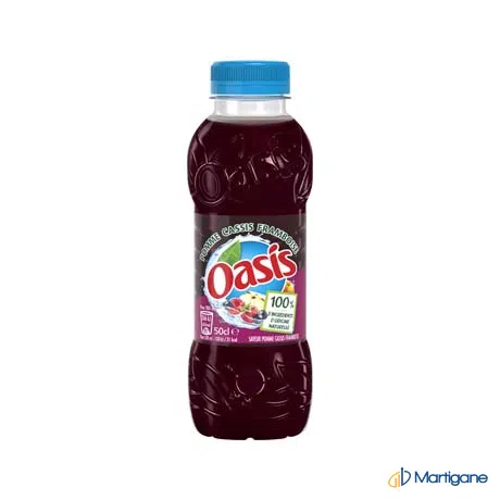OASIS - Pomme cassis framboise pet 50cl x12 – Sodas & boissons rafraîchissantes – Martigane
