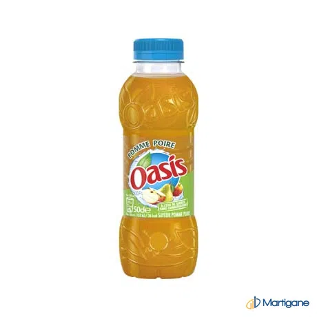 OASIS Pomme et poire 50cL – Sodas & boissons rafraîchissantes – Martigane